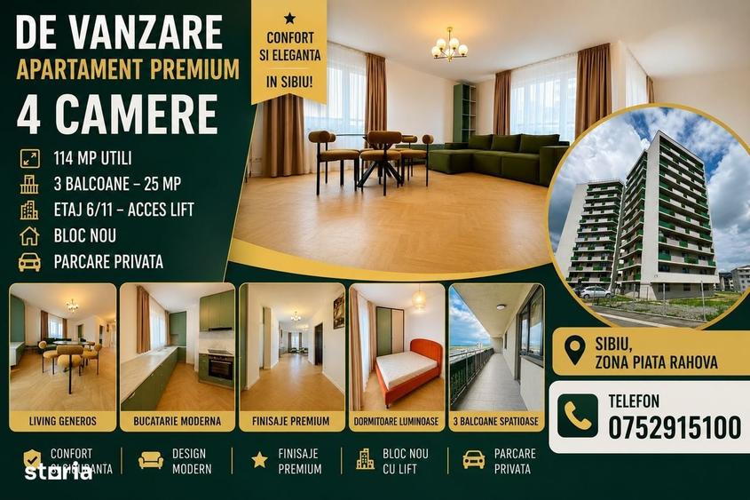 Apartament cu 4 camere în Hipodrom 3