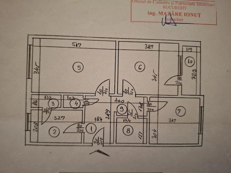 Apartament cu 3 camere decomandat în Dristor