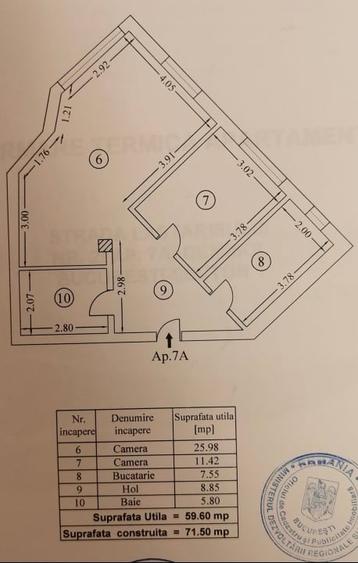 Apartament cu 2 camere decomandat, mobilat în Bucureștii Noi