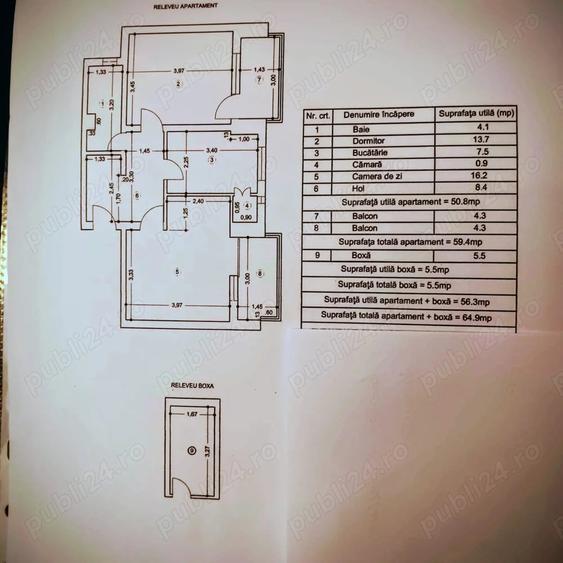 Apartament cu 2 camere decomandat în Ultracentral