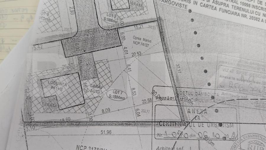 Teren Construcții intravilan de 1504 mp, în Priseaca
