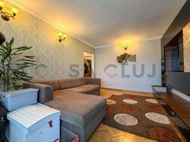 Apartament cu 3 camere decomandat, mobilat în Mănăștur