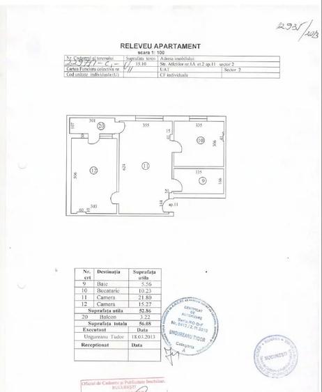 Apartament cu 2 camere semidecomandat în Colentina