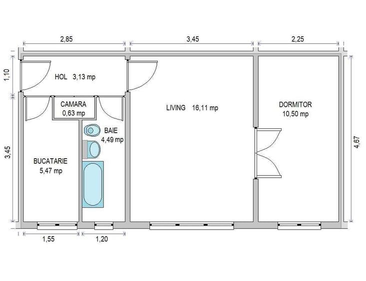 Apartament 2 camere la parter langa Complex Doina Calea Sagului - 1