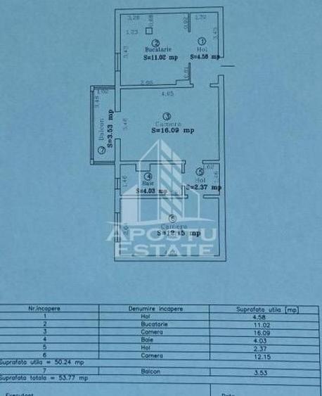 Apartament cu 2 camere semidecomandat, mobilat în Kiriac
