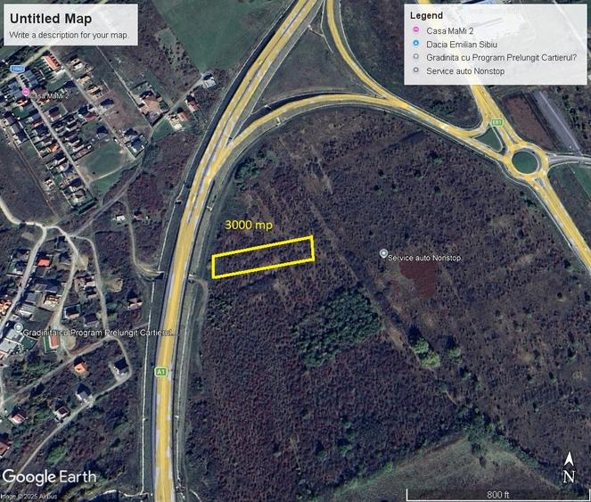 Teren Construcții extravilan de 3000 mp, în Șelimbăr