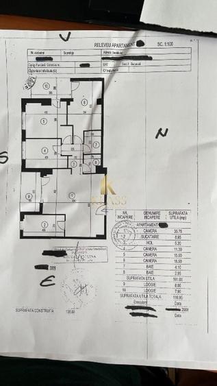 Apartament cu 4 camere decomandat, mobilat în Herăstrău