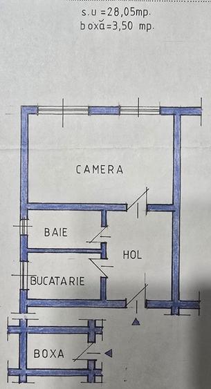 Garsonieră decomandată în Dacia