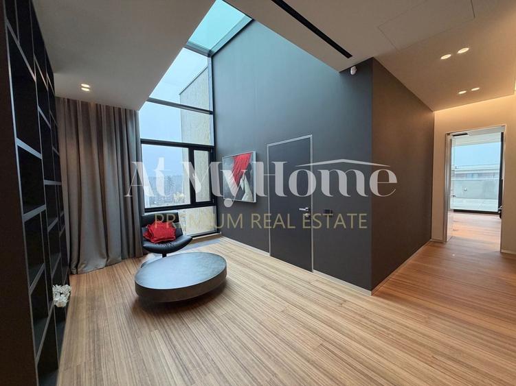 Penthouse cu 5 camere decomandat, mobilat în Băneasa