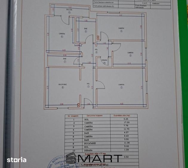 Apartament cu 4 camere decomandat în Feldioara
