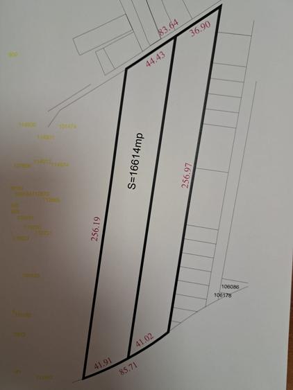 Teren Construcții intravilan de 16614 mp, în Lazu