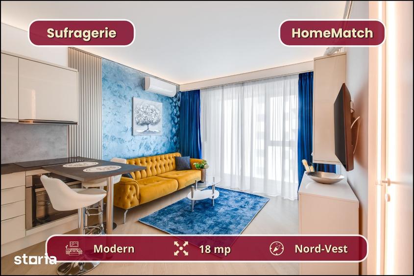 Cortina North || Studio dublu || Dormitor separat || Comision 0% - 14