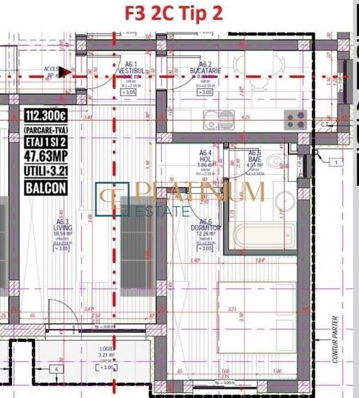 Apartament cu 2 camere decomandat în Torontalului — fotografia 3