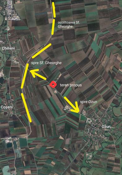 Teren Construcții intravilan de 6300 mp, în Ozun