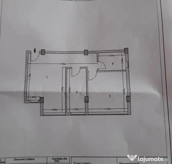 Apartament cu 2 camere decomandat în Burdujeni