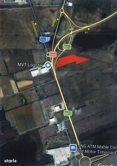 Teren de 47500 mp, în Aradului