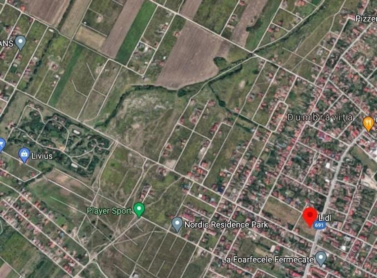 Teren Construcții intravilan de 1019 mp, în Dumbrăvița