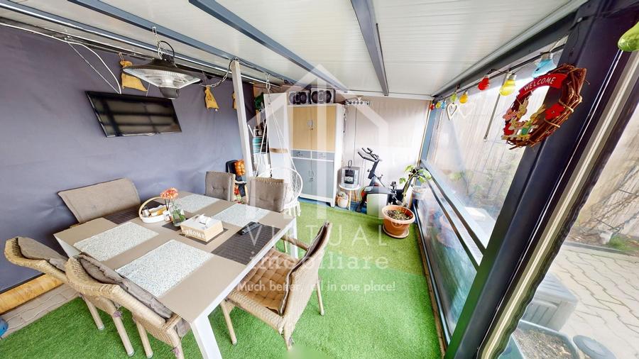 Apartament cu 3 camere semidecomandat, mobilat în Exterior Vest