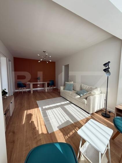 Apartament cu 2 camere semidecomandat, mobilat în Țiglina 2