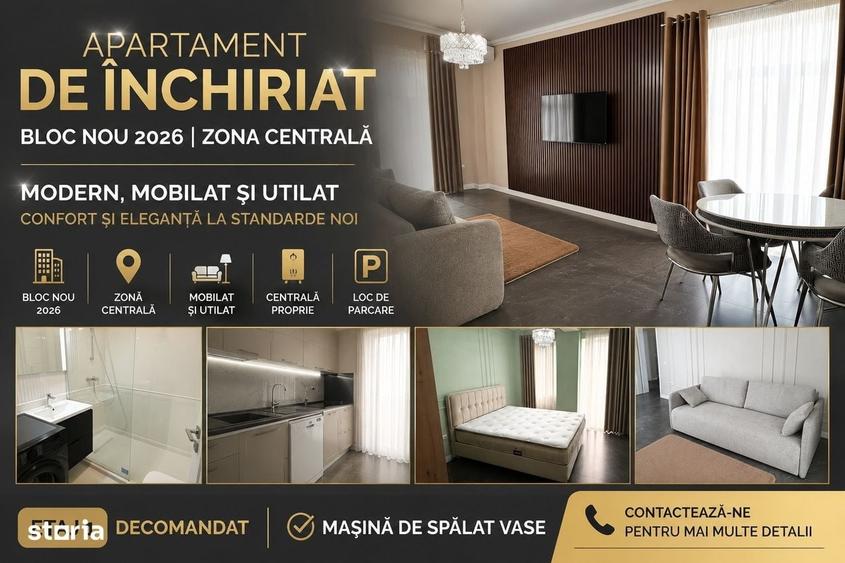 Apartament cu 2 camere decomandat în Central