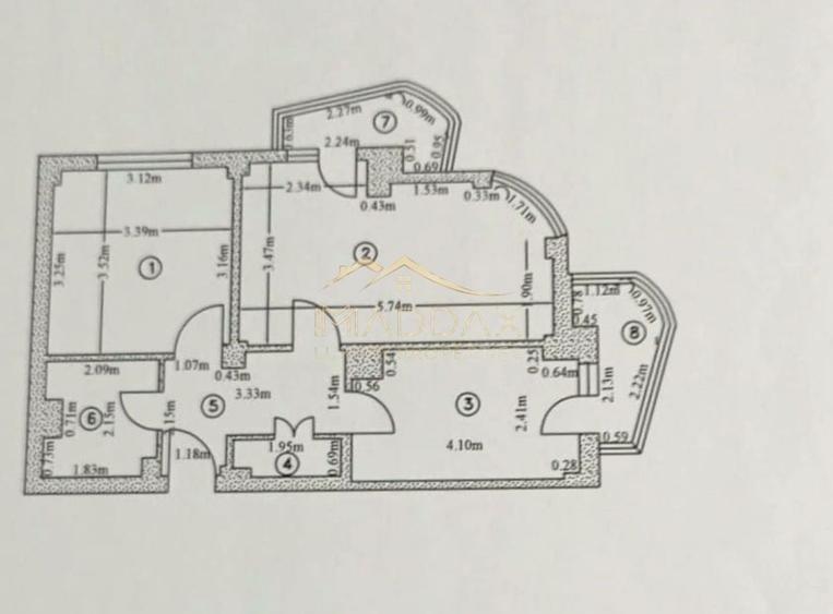 Apartament cu 2 camere decomandat, mobilat în Aviației