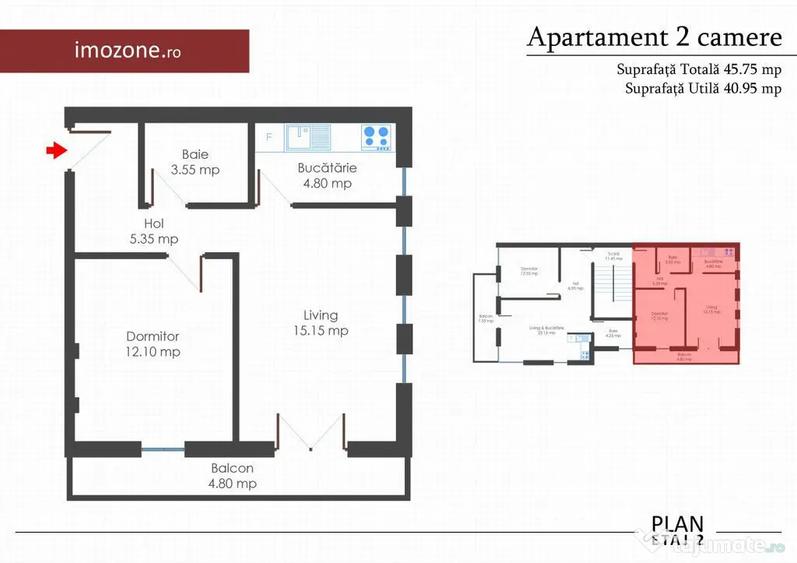 Apartament 2 camere, bloc nou, finisat la cheie, centrala... - Bucuresti (Bucuresti-Ilfov) - 2