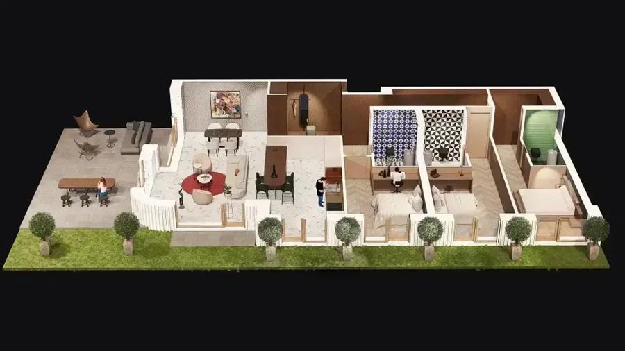 Apartament cu 3 camere în Exterior Nord