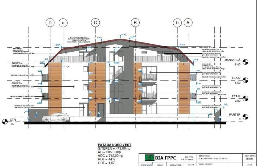 Teren cu autorizatie de construire P+2+M - zona Colentina - 9