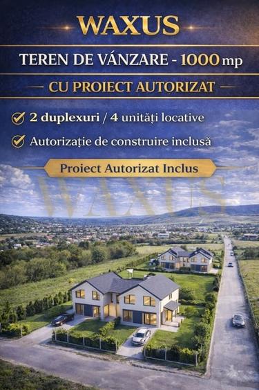 Teren Construcții intravilan de 1000 mp, în Florești