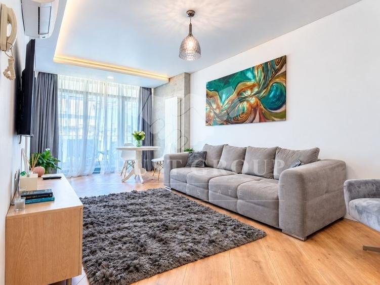 Apartament cu 2 camere semidecomandat, mobilat în Floreasca