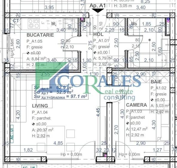 Apartament cu 2 camere decomandat în Șagului