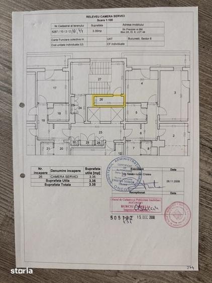 Apartament cu 3 camere decomandat în Militari