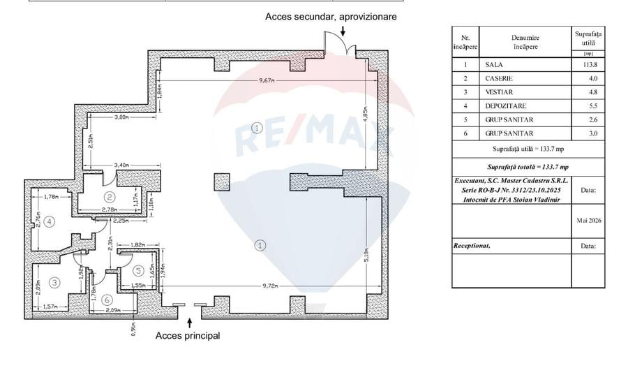 Spațiu comercial, de 134 mp, în Văcăresti