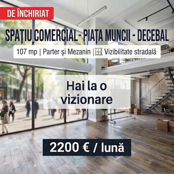 Spațiu comercial, de 107 mp, în Decebal