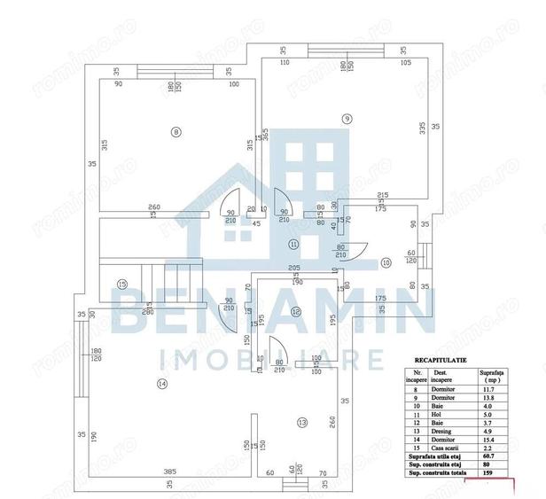 Casa P+1 Living-Bucatarie-3 Dormitoare-Toate utilitatile-Disponibila - 4