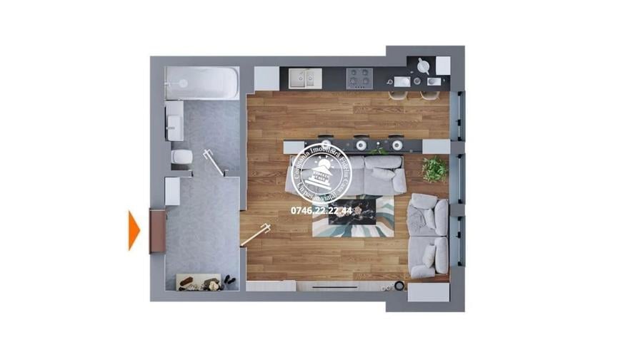 Apartament Nou 1 camere de vanzare Dacia, - 7