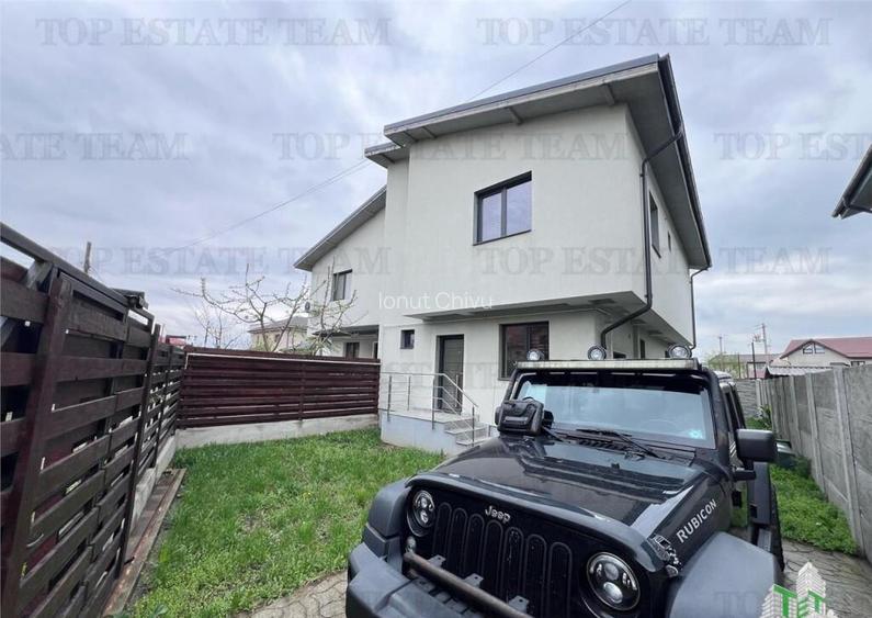 Casa Individuala cuplata Living generos, 4 camere, asfalt, S