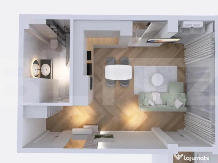 Apartament nou modern, 2 camere, centrala pe gaz si panouri - 8