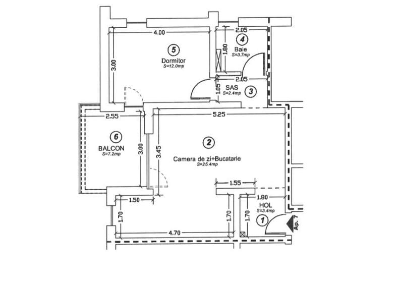 Apartament 2 camere, 49 mp utili, etaj 1, mobilat/utilat - Dumbravita - 10