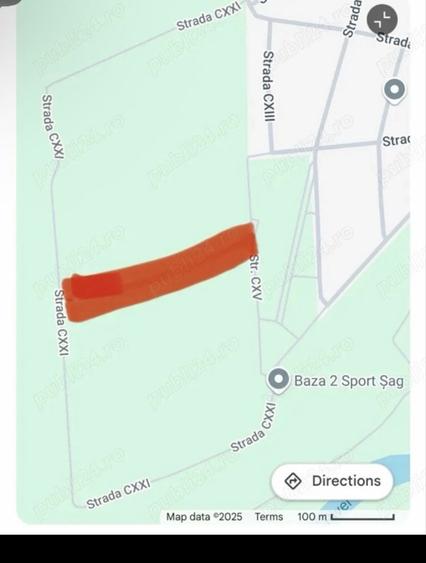 Teren intravilan (si in rate) Cartierul nou zona baza sportiva Sag - 1