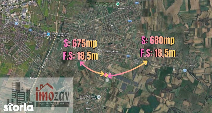Doua parcele de vanzare pe Str. Molidului Mo?ni?a Noua - 1