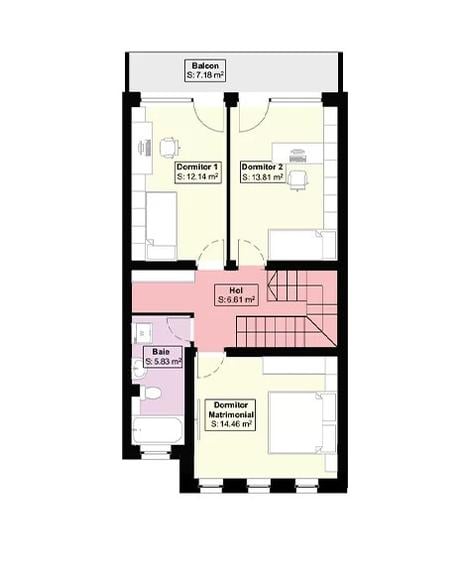 CASA PREMIUM CU 4 CAMERE , COMPLEX REZIDENTIAL PLATOU GALATA - 10