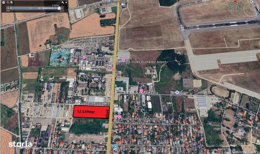 Teren de inchiriat 12.639 mp, deschidere la DN si Str. Libertatii - 2