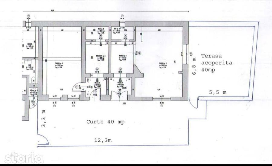 Casa renovabila central, aproape de Magheru, curte comuna, teren - 4