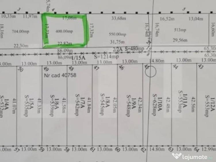 Parcele teren intravilan, 530 mp, Malu Mare - 1