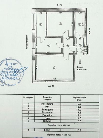 Exclusivitate - 2 camere Marasesti – 28.000 Euro, comision 0% - 6
