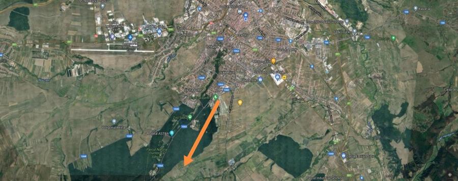 Teren intravilan 3000 mp de vanzare pe DJ 106D, la 1 km distanta de Sibiu, - 1