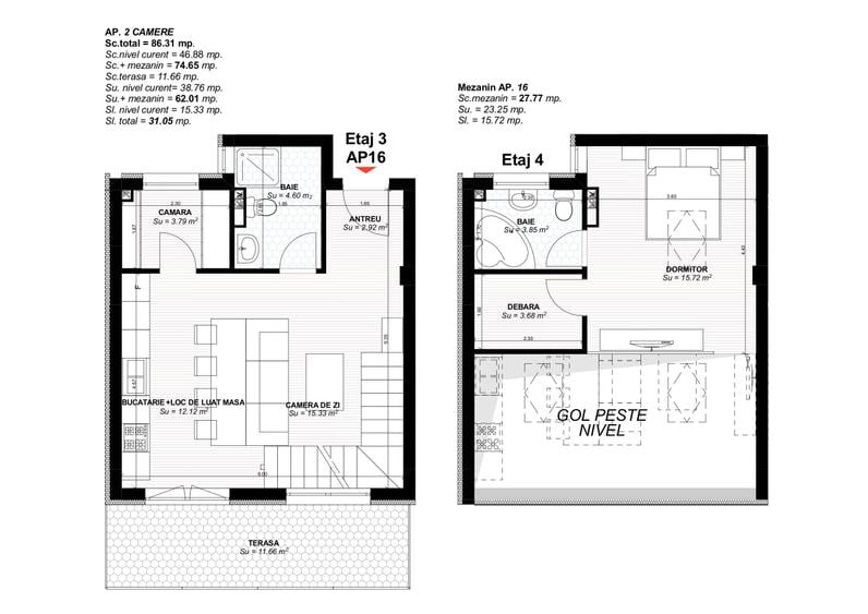 Penthouse Premium 75mp Utili | Direct Dezvoltator | Finisat la Cheie | Charm Residence - 1