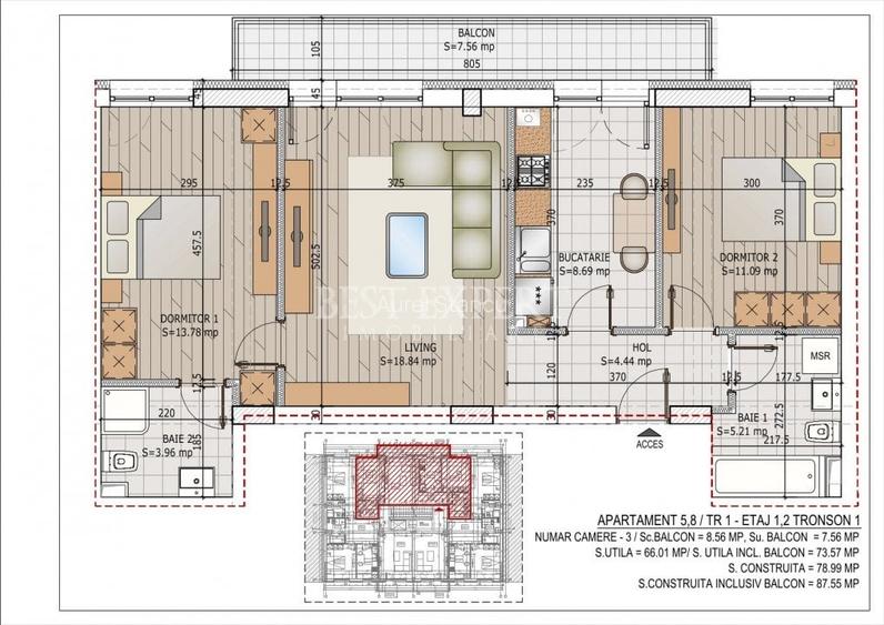 3 Camere Ideal Familie -Zona Linistita/Credit Ipotecar 15%