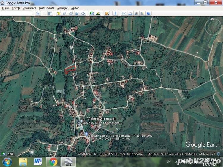 Teren de 3100 mp, în Văleni